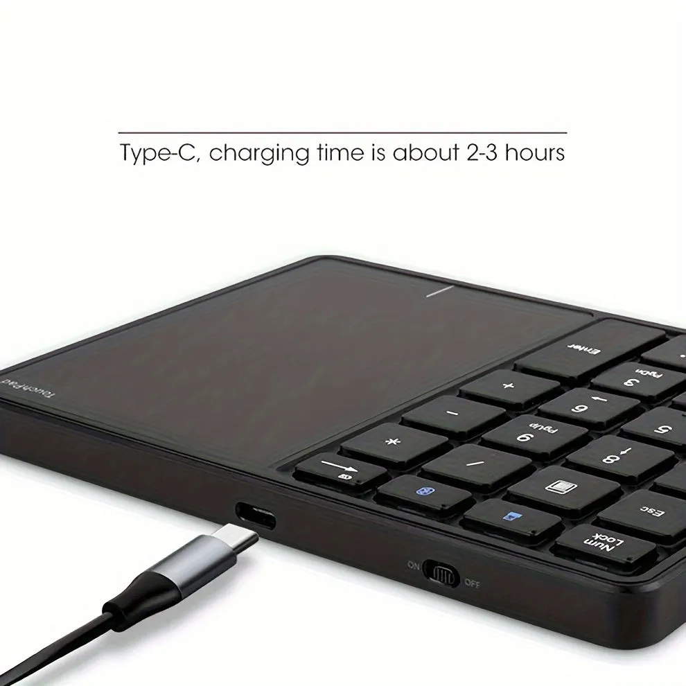 2.4G Wireless Numeric Keypad With Touchpad 22 Keys Wireless Digital Keyboard For Mac OS Accounting Windows IOS