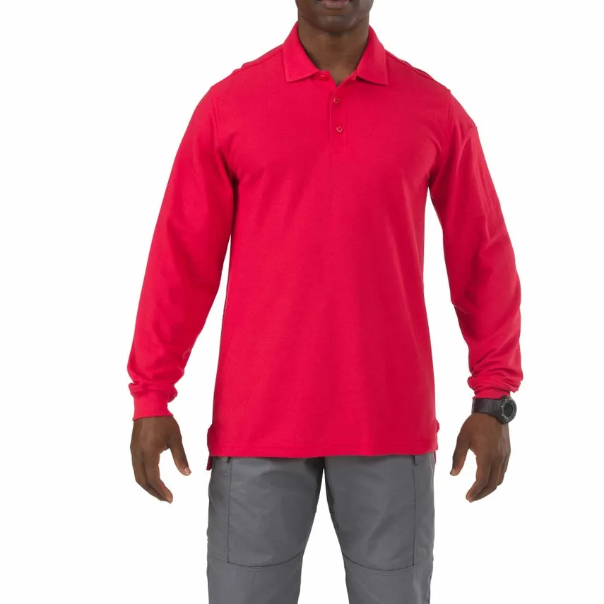 5.11 Mens Utility Long Sleeve Polo Shirt - Size 3XL