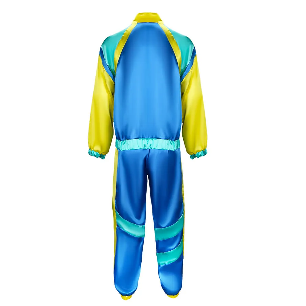 80s Shell Suit for Adults Tracksuit Retro Outfits Fancy Dress