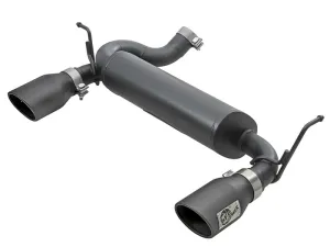 aFe Rebel Series 2.5in 409 SS Axle-Back Exhaust w/ Black Tips 2007  Jeep Wrangler (JK) V6 3.6L/3.8L