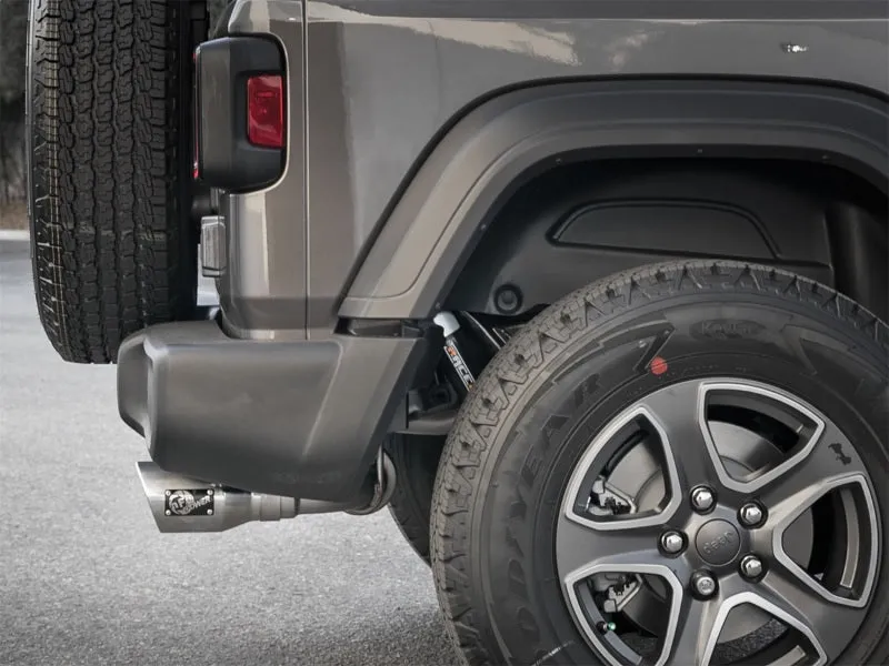 aFe Rebel Series 2.5in 409 SS Axle-Back Exhaust w/ Polished Tips 2018  Jeep Wrangler (JL) V6 3.6L