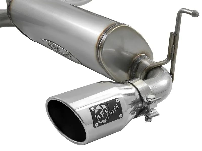 aFe Rebel Series 2.5in 409 SS Axle-Back Exhaust w/ Polished Tips 2018  Jeep Wrangler (JL) V6 3.6L