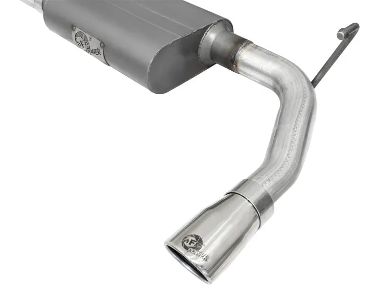 aFe Scorpion 2-1/2in Alum Steel Axle-Back Exhaust w/Polished Tip 07-18 Jeep Wrangler JK V6-3.6/3.8L