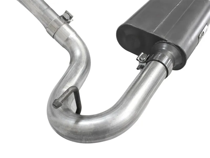 aFe Scorpion Exhaust System Cat Back 2.5in Aluminized Hi-Tuck 07-18 Jeep Wrangler JK V6 3.6/3.8L