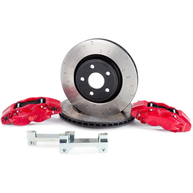 Alcon 07  Jeep JK 350x32mm Rotors 4-Piston Red Calipers Front Brake Upgrade Kit