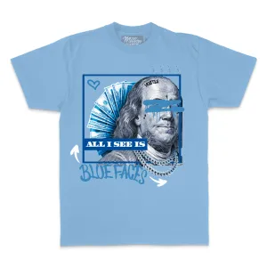 All I See is Blue Faces - University Blue T-Shirt