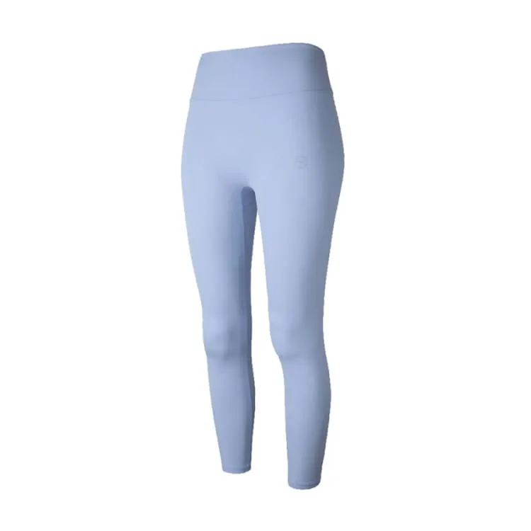 Barrel Fit Womens Plain 8.5" Leggings-ZEN BLUE