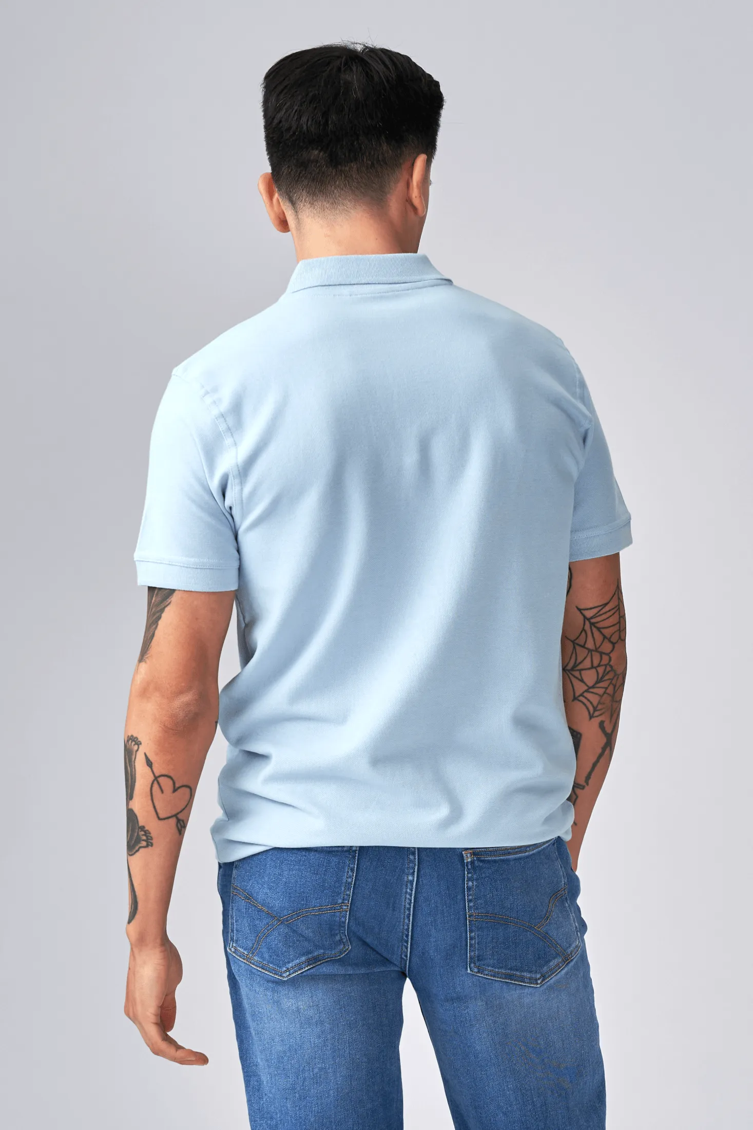 Basic Polo - Light blue