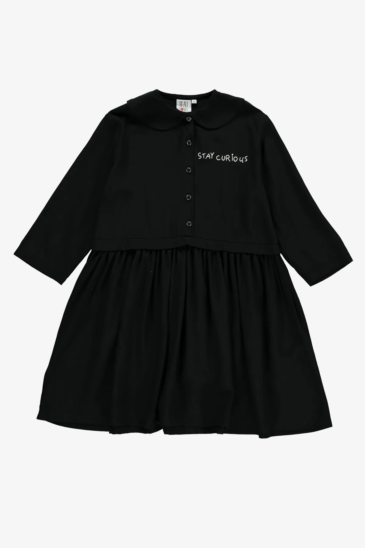 Beau Loves Black Collar Girls Dress