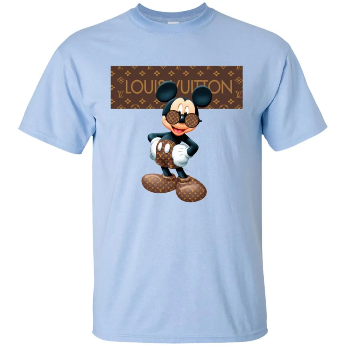 Best Louis Vuitton Mickey Mouse Shirt Men Cotton T-Shirt