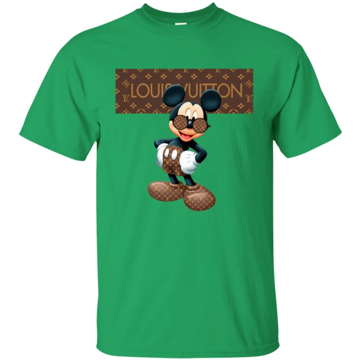 Best Louis Vuitton Mickey Mouse Shirt Men Cotton T-Shirt