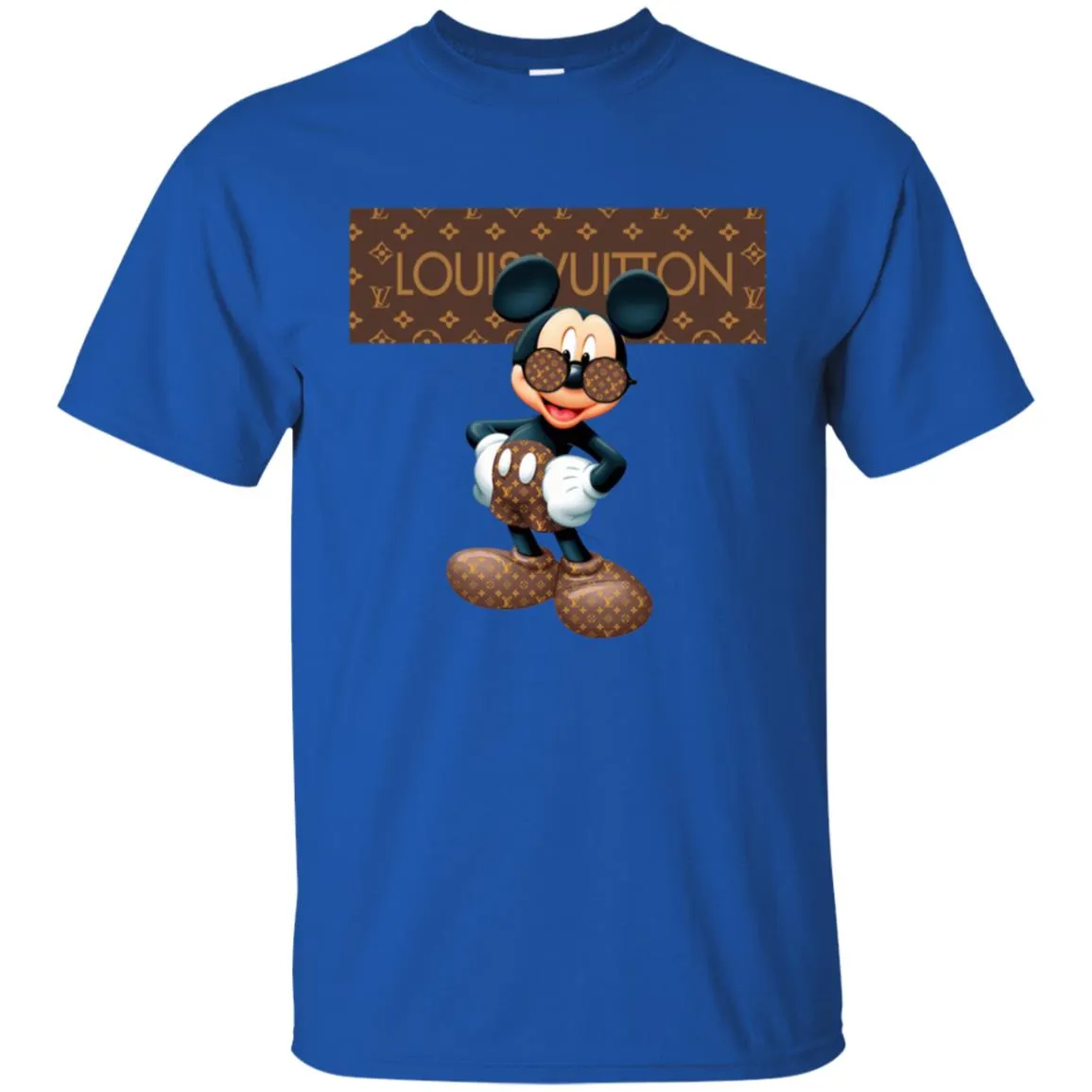 Best Louis Vuitton Mickey Mouse Shirt Men Cotton T-Shirt