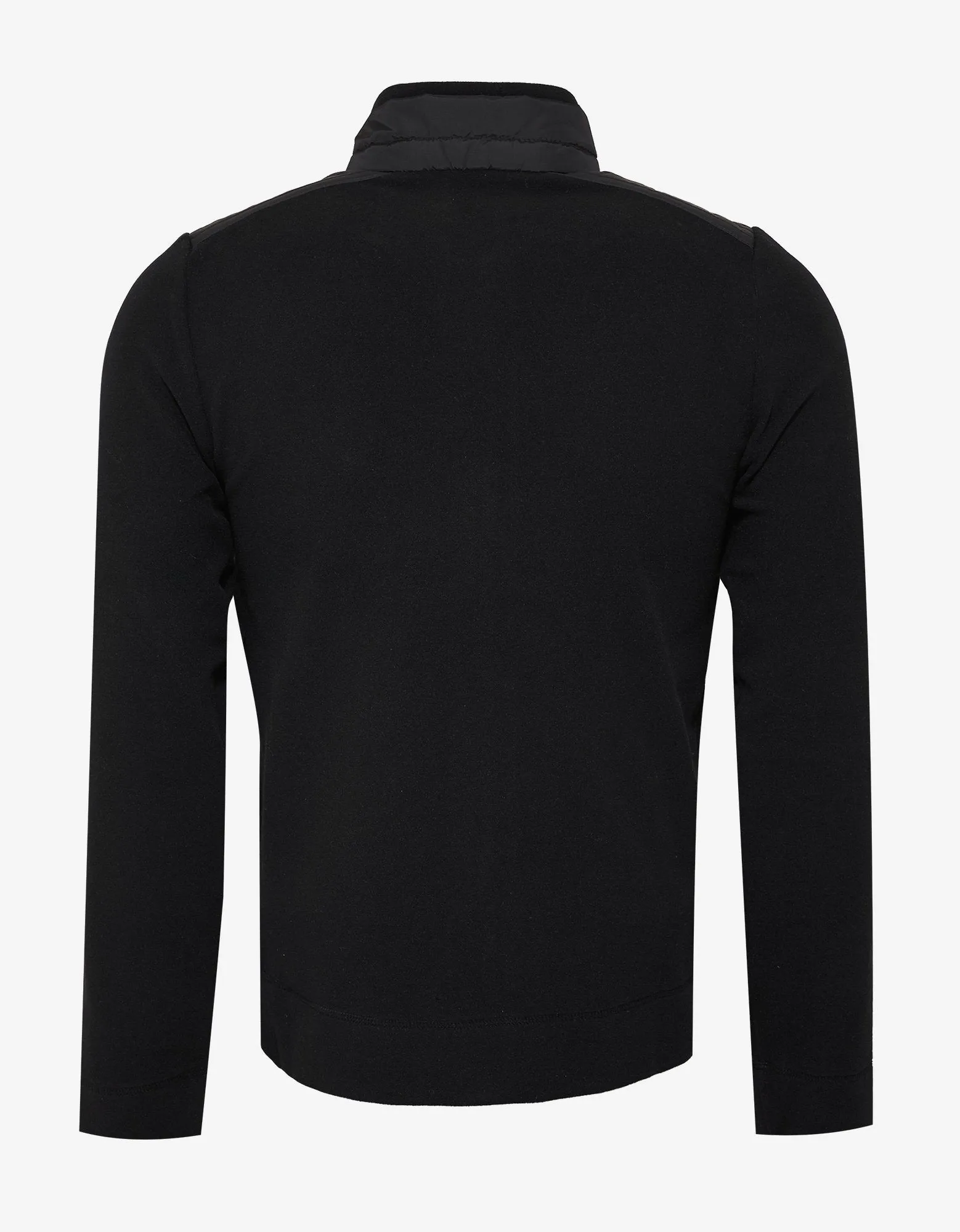 Black Nylon Panel Fleece