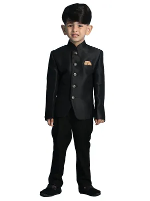 Boy's Black Jodhpuri - Vastramay Boys