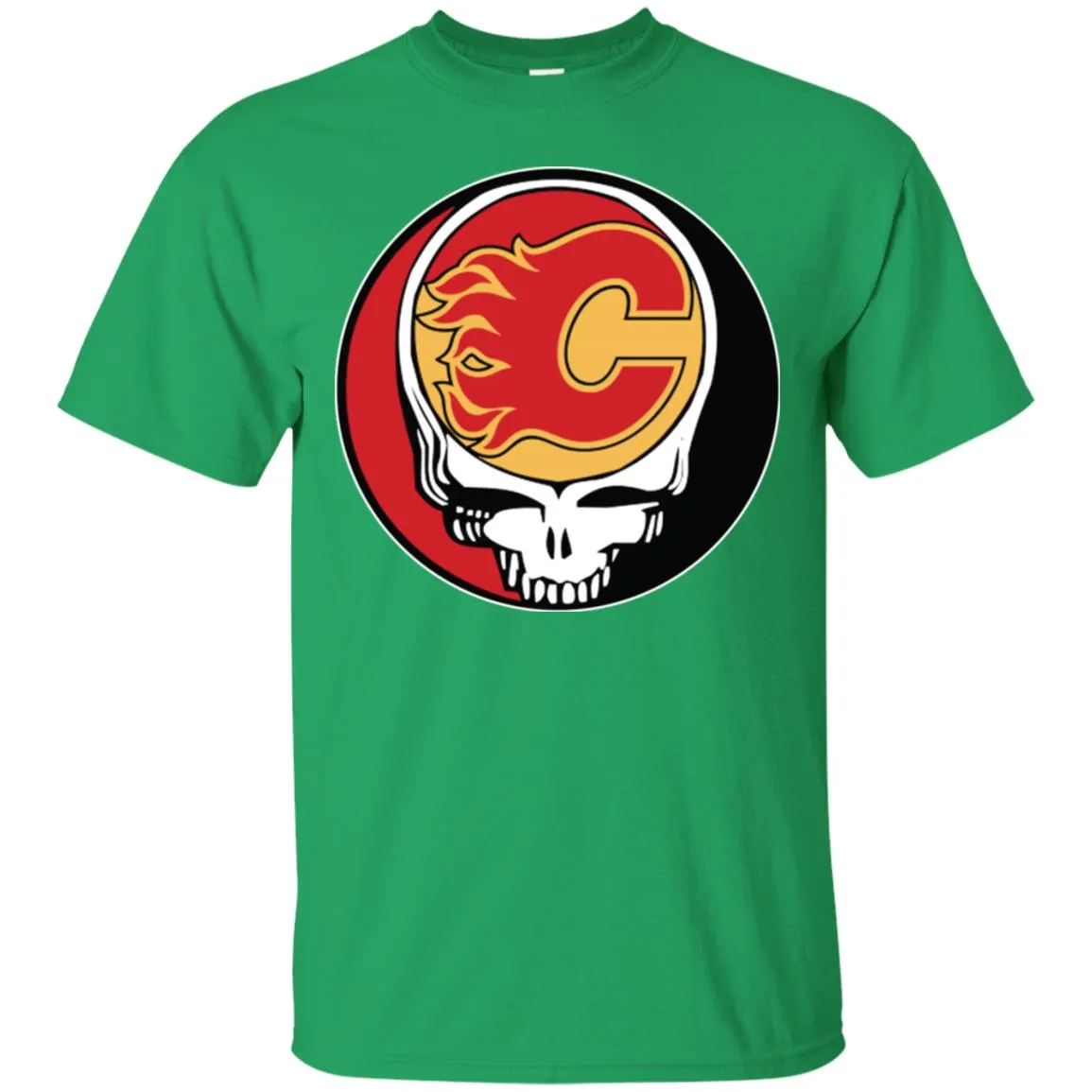 Calgary Flames Grateful Dead Steal Your Face Hockey Nhl Shirts