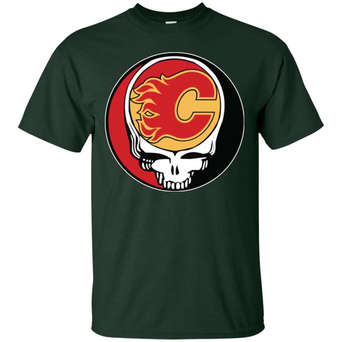 Calgary Flames Grateful Dead Steal Your Face Hockey Nhl Shirts