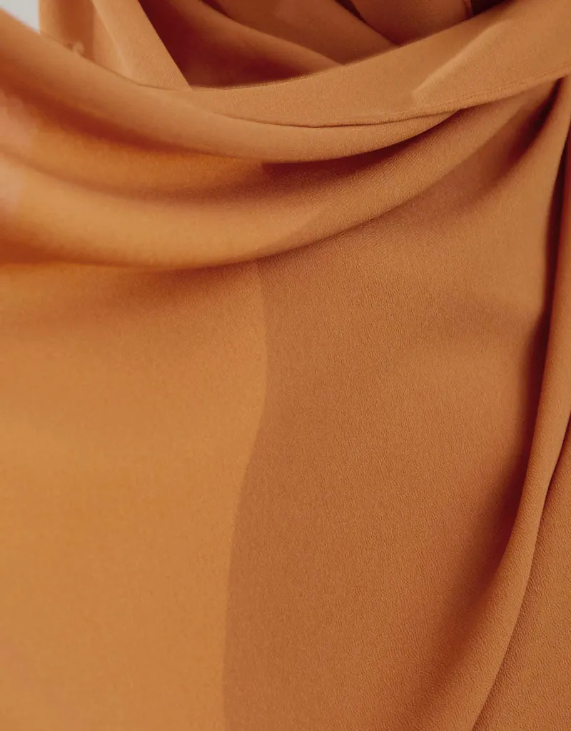 Chiffon Shawl - Shades of Light Brown