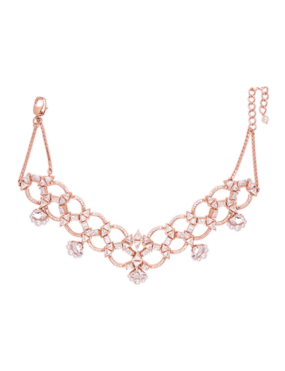 Crystal Mogra Necklace