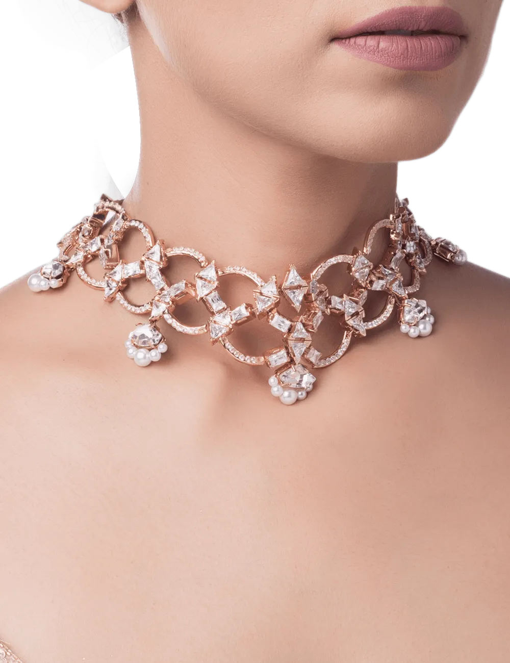 Crystal Mogra Necklace