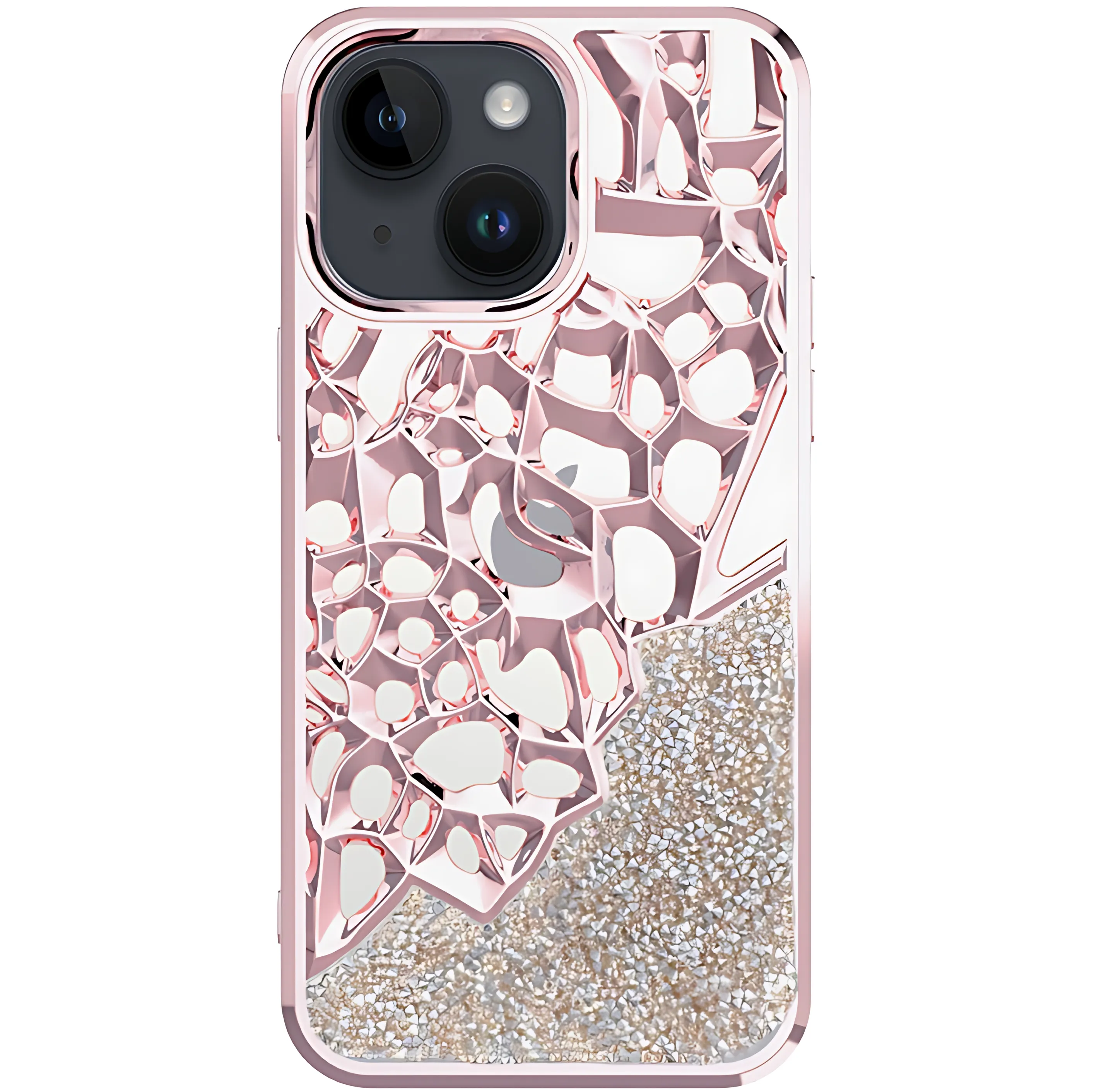 Diamond Hollow Style & Heat Dissipation Electroplated TPU Case