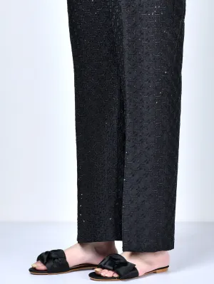 Embroidered Silk Pants