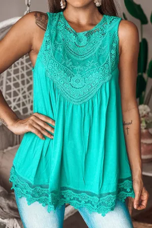 Emerald Top with Embroidery