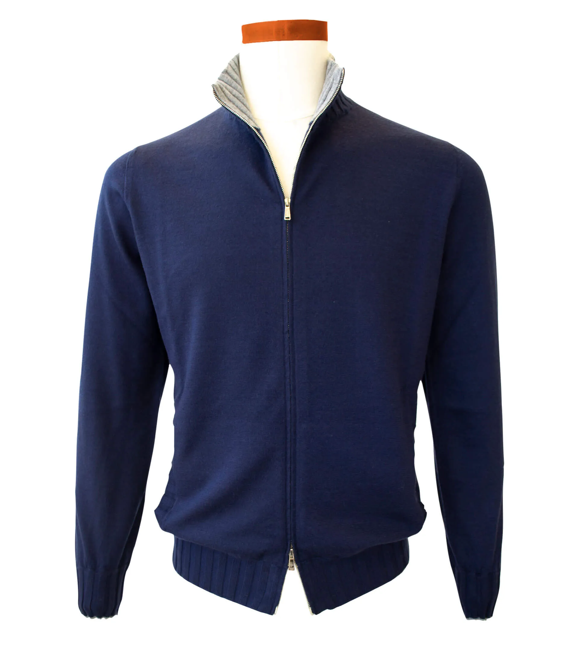 FIORONI Cashmere Full Zip Cardigan