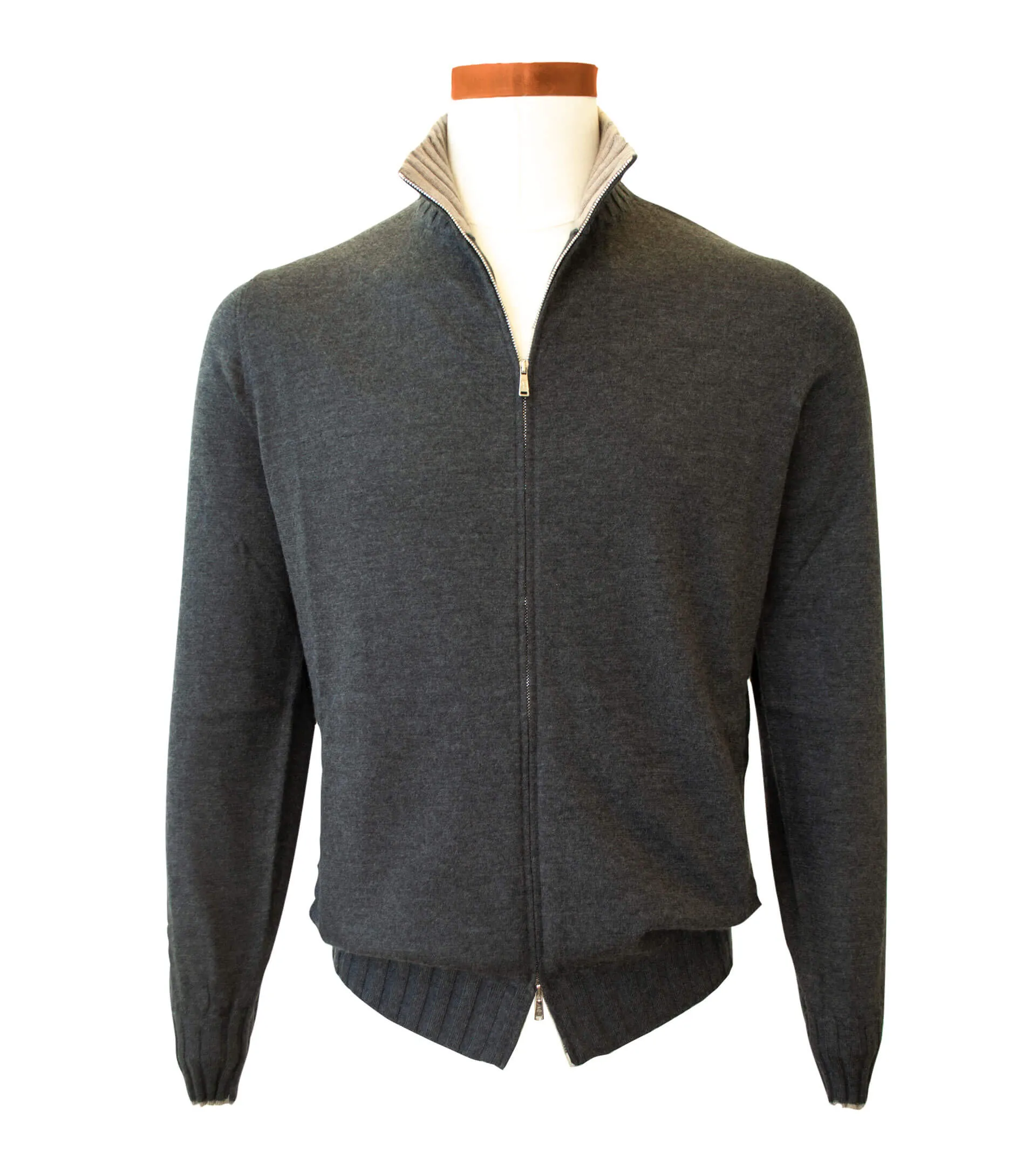 FIORONI Cashmere Full Zip Cardigan