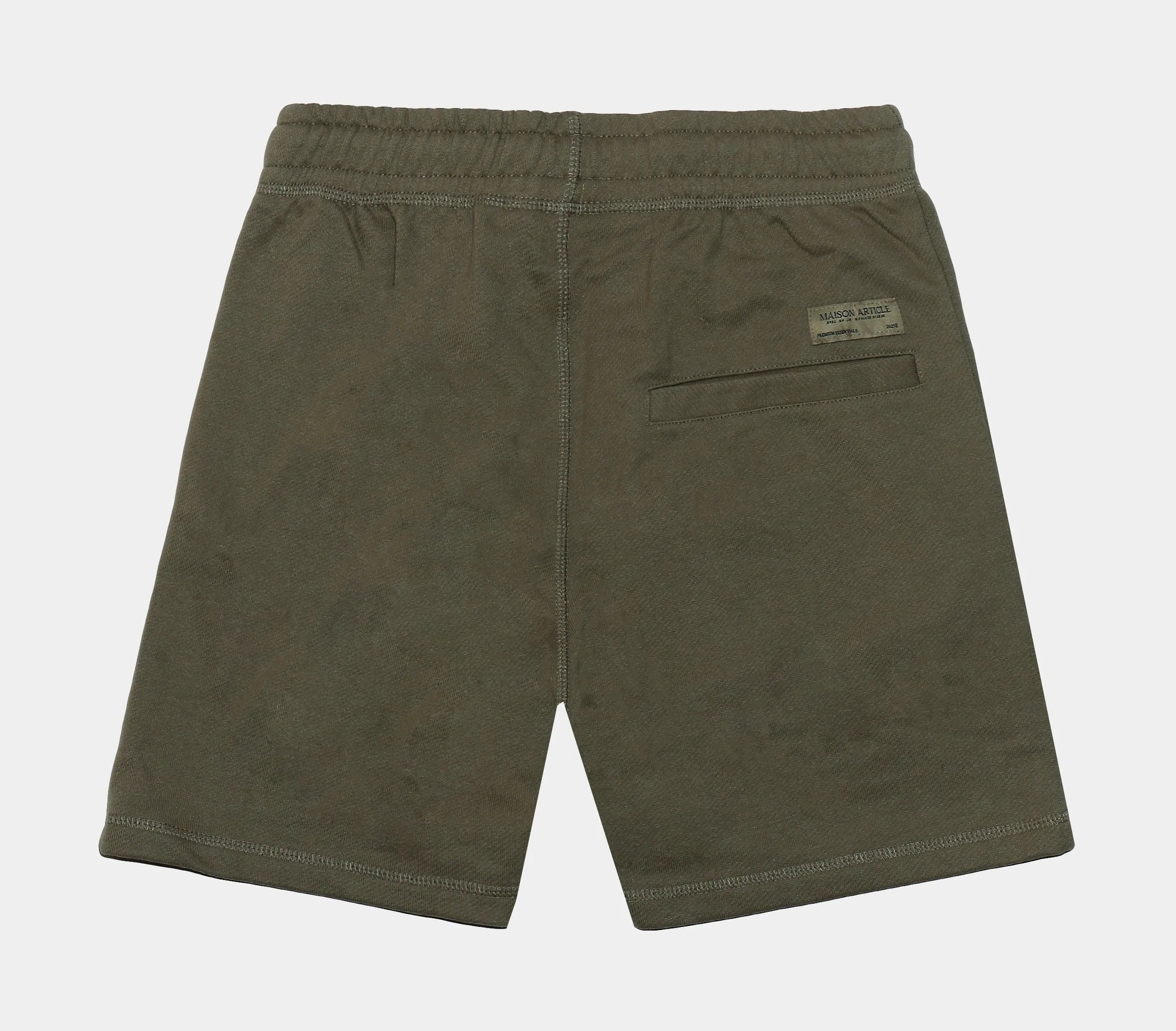 Fleece Mens Shorts (Olive Green)