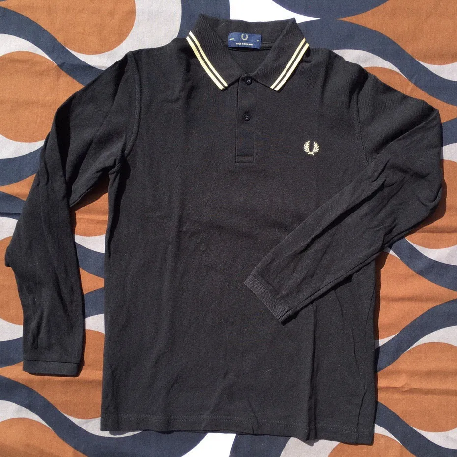 Fred Perry M12 long sleeve polo shirt, Small