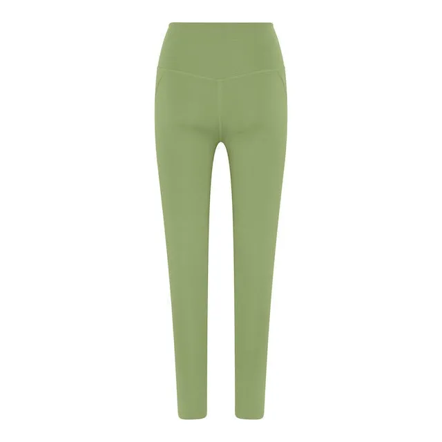 Girlfriend Collective Pocket Leggings High Rise, 7/8 In Mantis EM