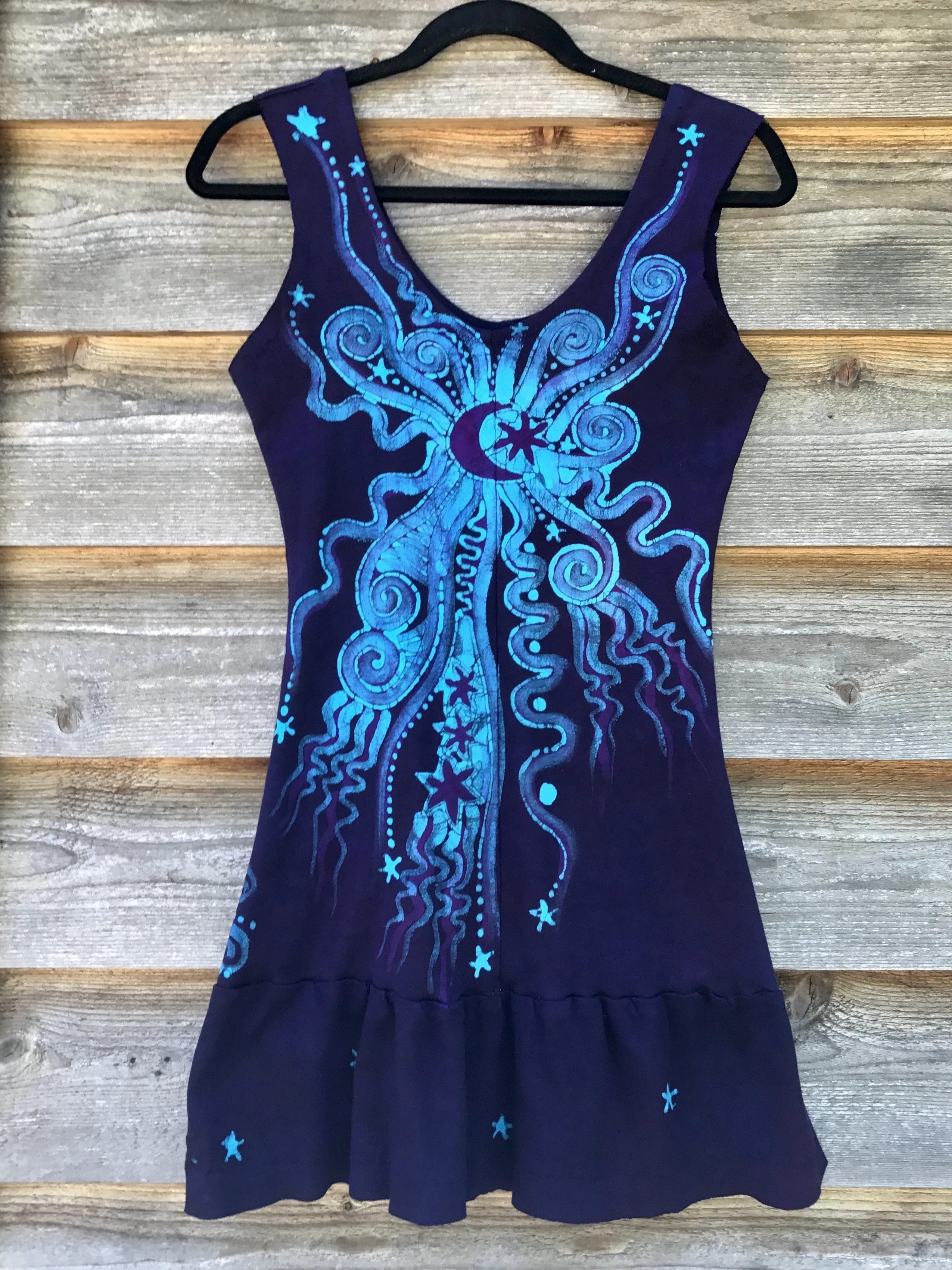 Glowing In The Moonlight Batikwalla Dancing Dress in Organic Cotton - Size Small