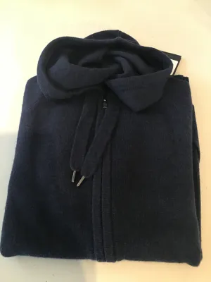 GOOD MAN BRAND Zip Cashmere Hood Blue