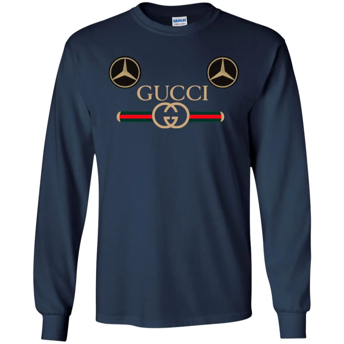 Gucci Mercedes Best T-shirt Men Long Sleeve Shirt