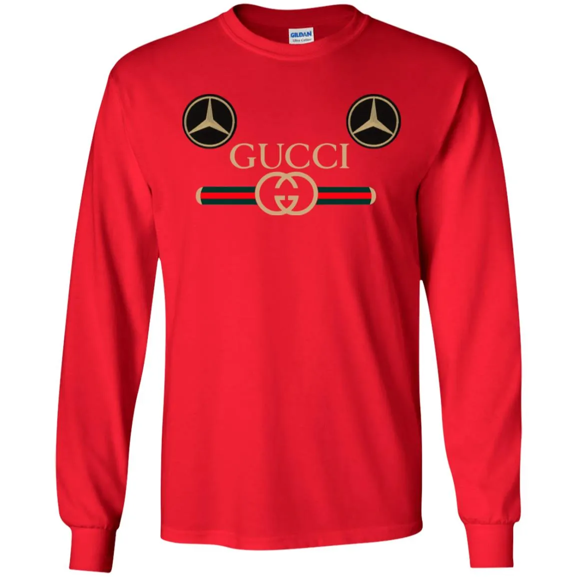 Gucci Mercedes Best T-shirt Men Long Sleeve Shirt