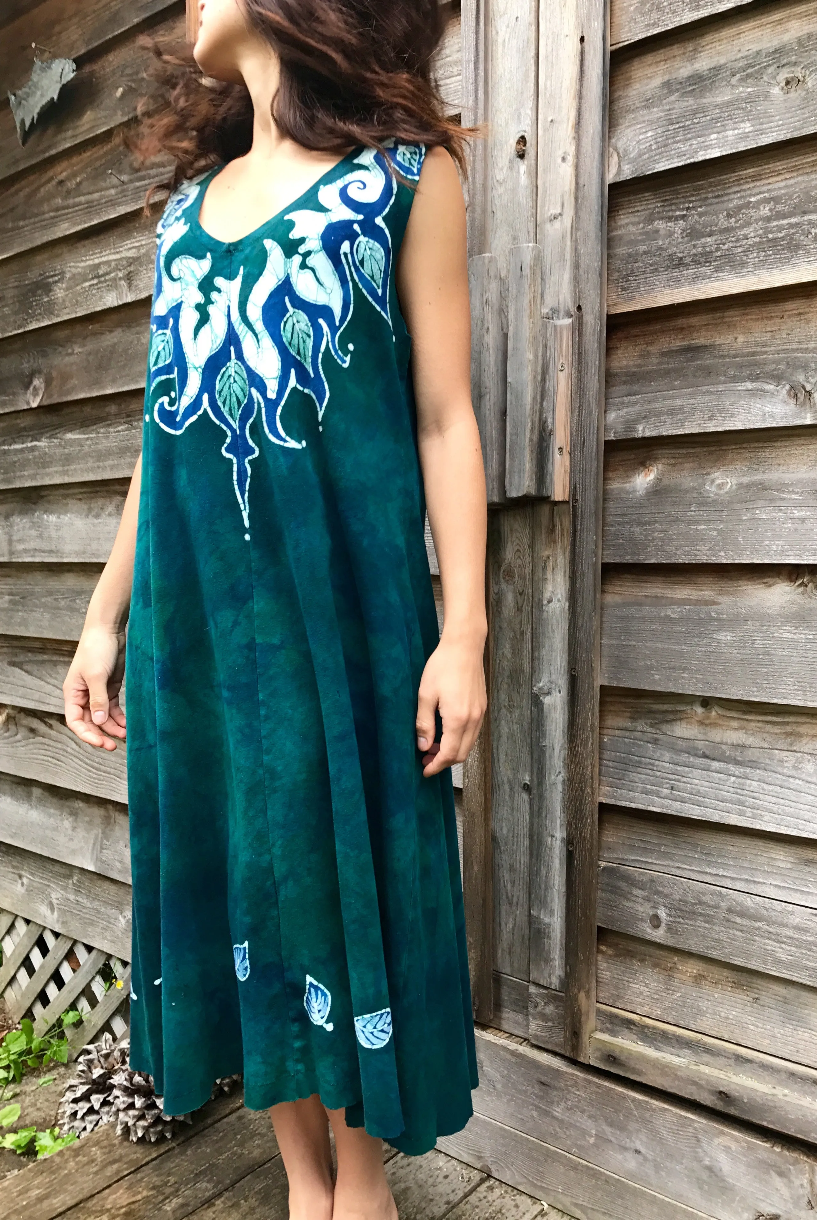 Hawaiian Batikwalla Dress in Organic Cotton - Size Large