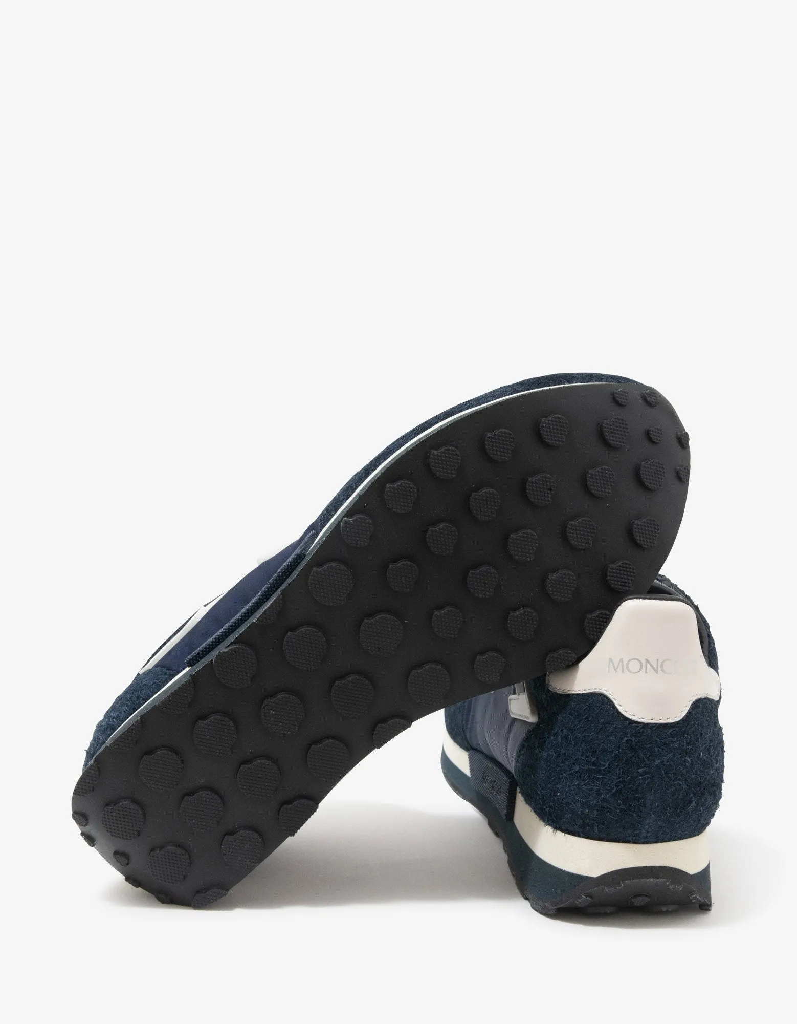 Herald Navy Blue Suede & Nylon Trainers