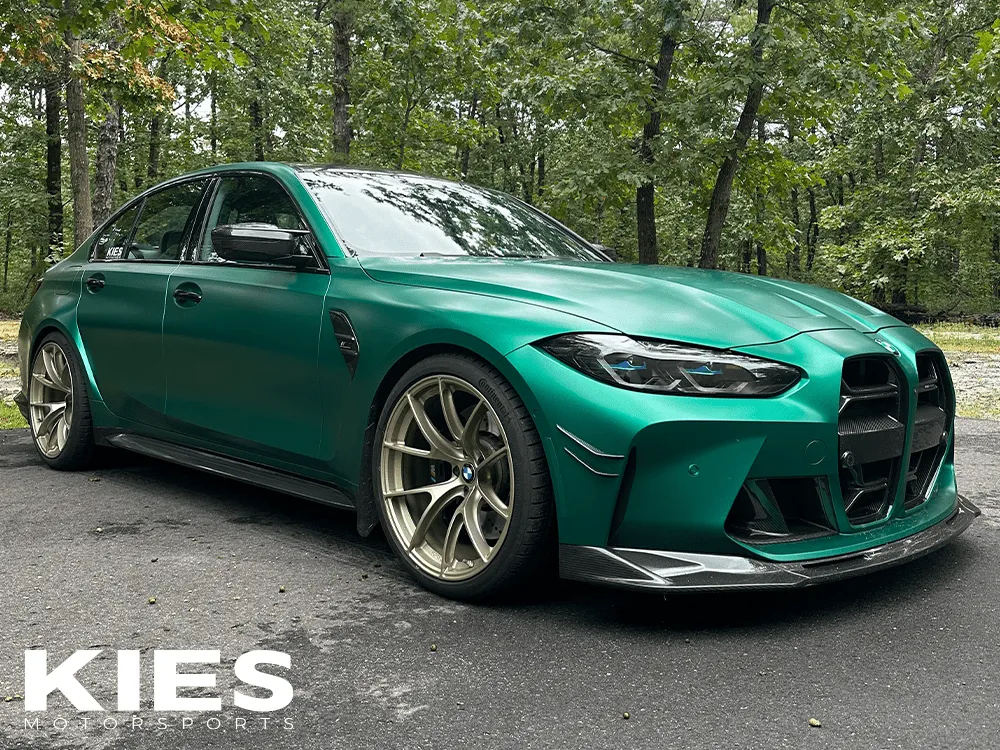 Kies Carbon 2020-2025 BMW M3 / M4 (G80 / G82 / G83) Performance Inspired Dry Carbon Fiber Side Skirt Extensions