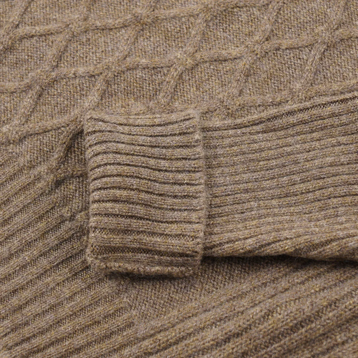 Kiton Diamond Knit Cashmere Sweater