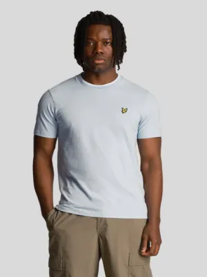 Lyle & Scott Golden Eagle Tipped T-Shirt/Light Blue - New HS24