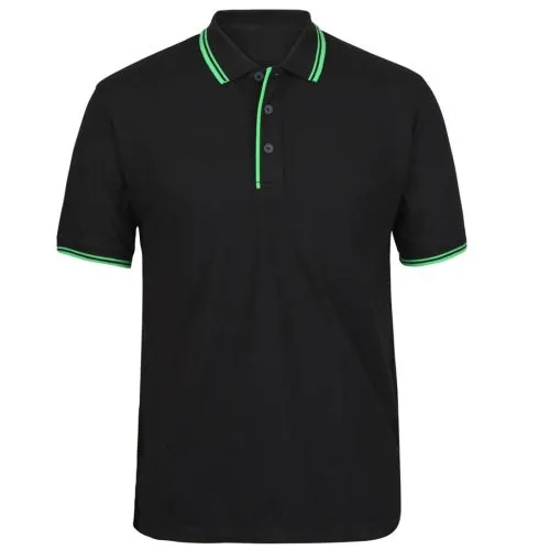 Malcom Contrast Trim Cotton Blend Polo Shirt