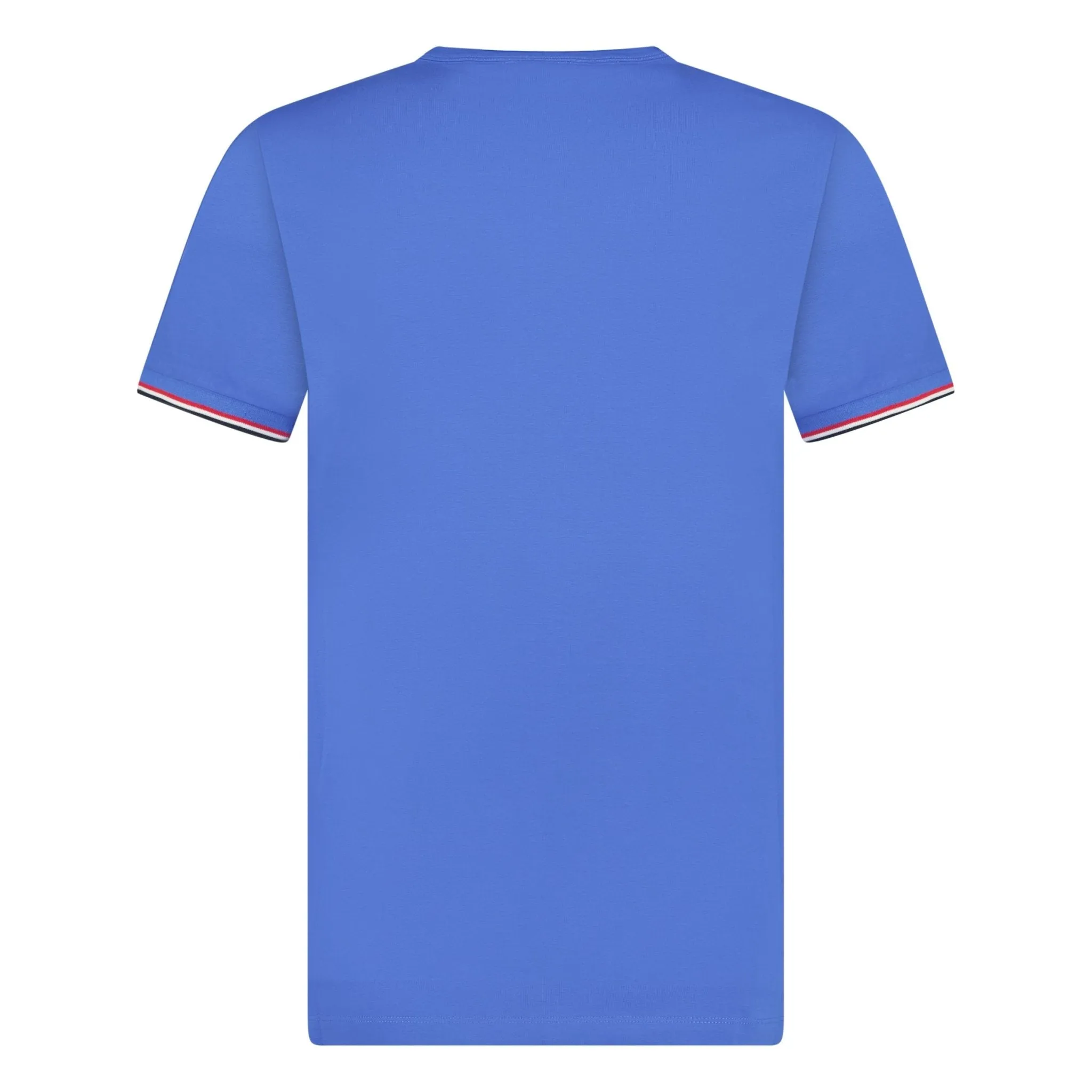 MONCLER BADGE LOGO T-SHIRT BLUE