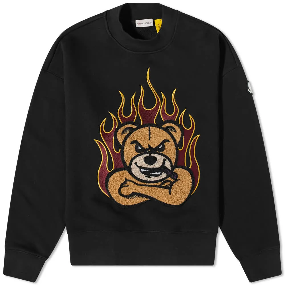 Moncler Genius x Palm Angels Angry Bear Crew Neck Sweatshirt