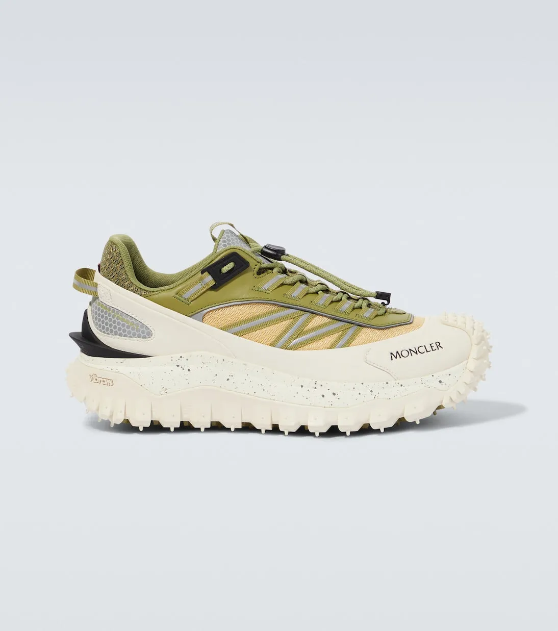 Moncler leather sneakers, beige