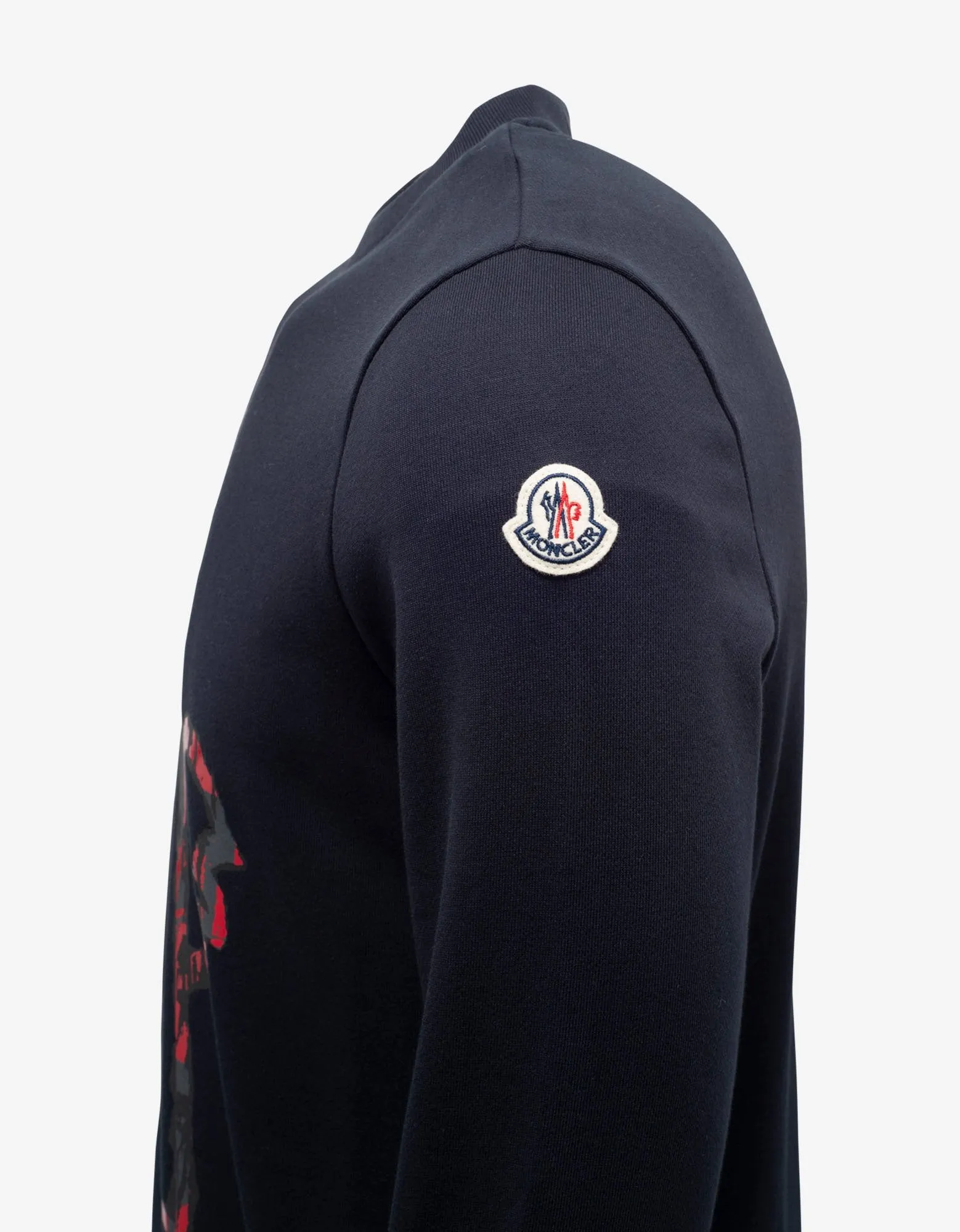 Navy Blue Logo Graphic Sweatshirt