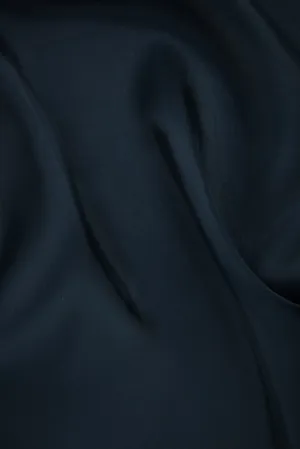 Navy Silk Gazar Fabric