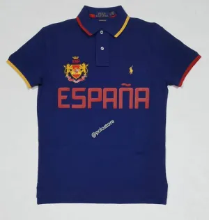 Nwt Polo Ralph Lauren Espana Small Pony Custom Slim Fit Polo