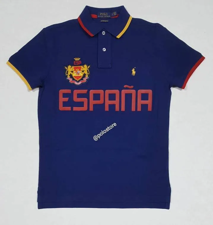 Nwt Polo Ralph Lauren Espana Small Pony Custom Slim Fit Polo