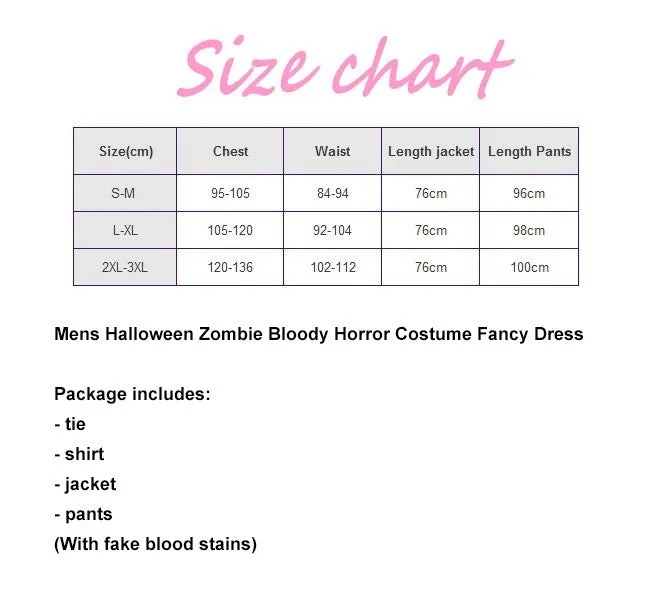 Premium Halloween Outfits For Men In Zombie Blood