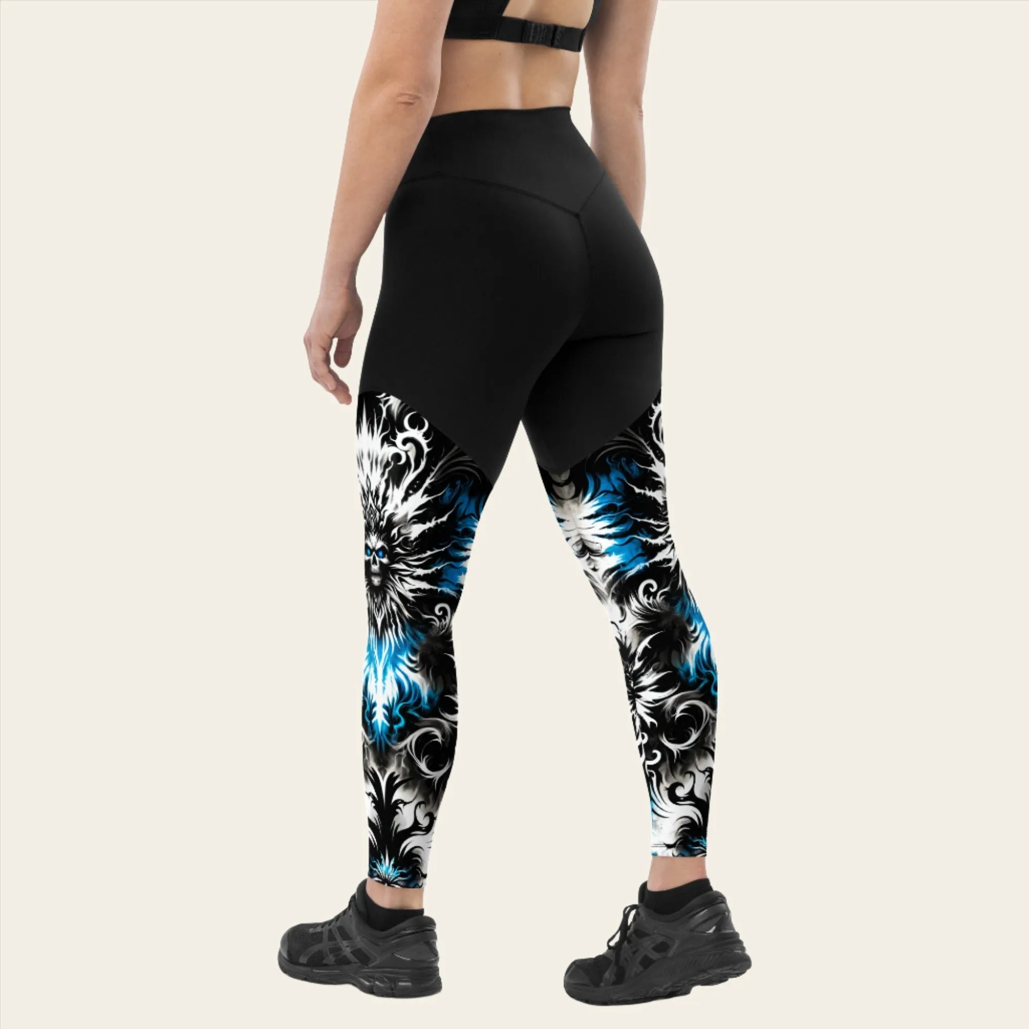 Sports Leggings Ghostly Glimmer